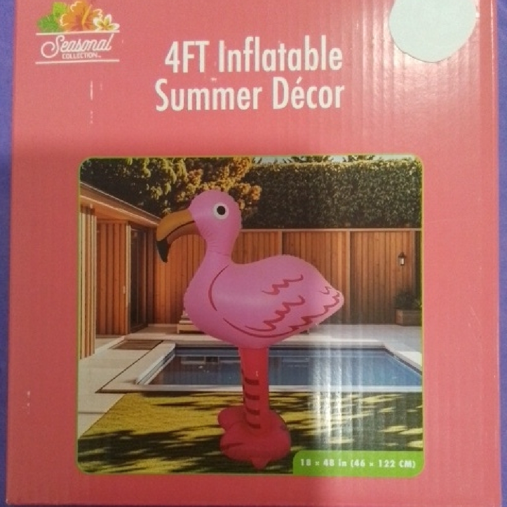 Pink Inflatable Flamingo